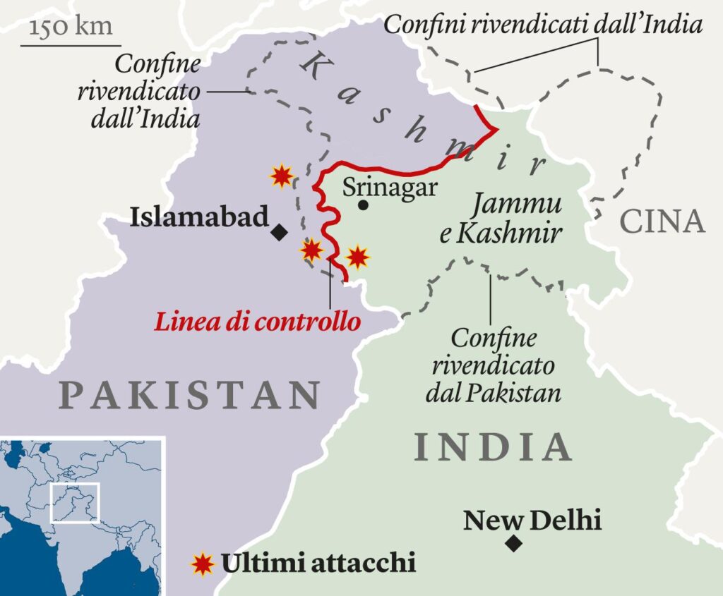 mappa pakistan india