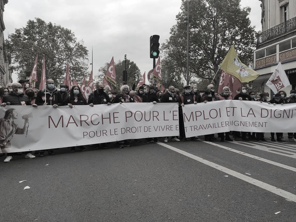 Manifestazione CGT Parigi
